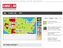 Tablet Screenshot of gimmelaw.com